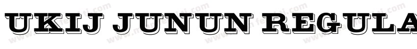 UKIJ Junun Regular字体转换